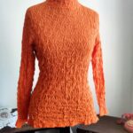 Blusa anos 70 laranja,