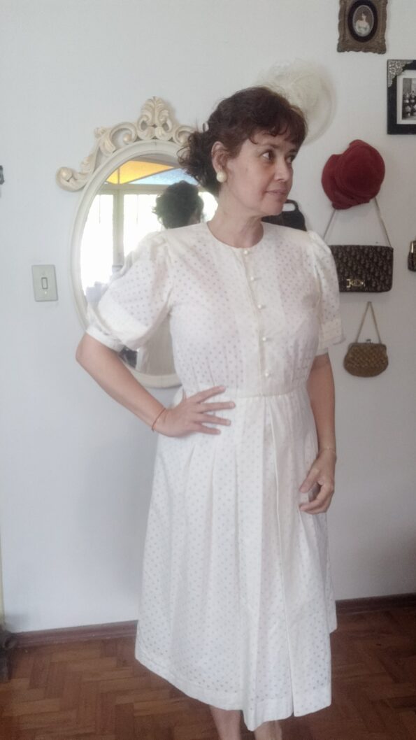 vestido vintage anos 80 japonês,