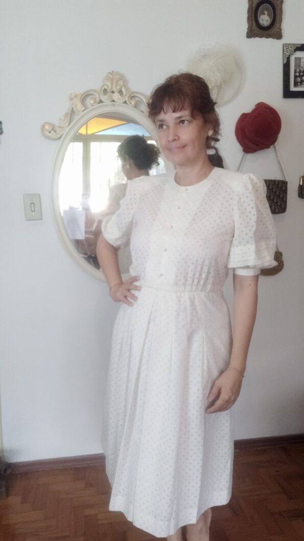 vestido vintage anos 80 japonês..