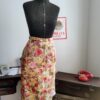 saia floral vintage anos 60