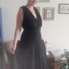 vestido vintage anos 70, preto, longo